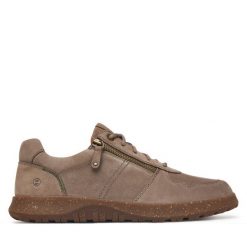 Półbuty Josef Seibel. Szare eleganckie półbuty Josef Seibel, bez wzorów, bez obcasa, bez zapięcia. Za 539.99 zł.