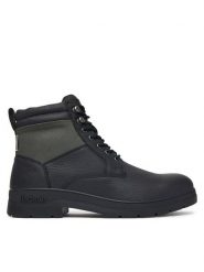 Barbour Trzewiki Eslington MFO0853BK91 Czarny. Czarne botki sznurowane Barbour, bez wzorów, ze skóry, bez obcasa, bez zapięcia. Za 1,099.00 zł.