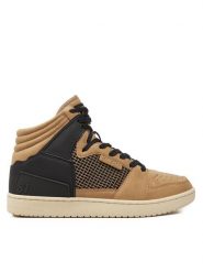 Guess Sneakersy Sava Mid FMTSAM FAB12 Brązowy. Brązowe buty sportowe casual Guess, z aplikacjami, ze skóry, bez zapięcia. Za 429.99 zł.