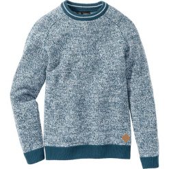 Sweter Regular Fit bonprix niebieskozielony morski. Swetry nierozpinane marki bonprix. Za 49.99 zł.