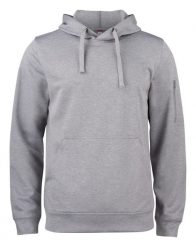Clique Basic Active Hoody bluza z kapturem unisex 100% poliester – grey melange. Szare bluzy z kapturem CLIQUE, m, bez wzorów, z poliesteru, z kapturem. Za 189.08 zł.