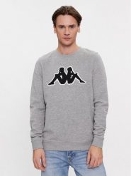 Kappa Bluza Airvit 3032BZ0 Szary Regular Fit. Szare bluzy Kappa, m, bez wzorów, z bawełny, bez kaptura. Za 279.99 zł.