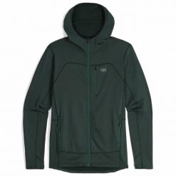 Polarowa bluza z kapturem zapinana na zamek Outdoor Research Vigor Grid. Niebieskie bluzy z kapturem OUTDOOR RESEARCH, l, bez wzorów, z polaru, z kapturem. Za 564.50 zł.