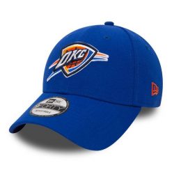 Czapka z daszkiem New Era NBA Oklahoma City Thunder. Niebieskie czapki z daszkiem New Era, bez wzorów, z materiału. Za 161.00 zł.