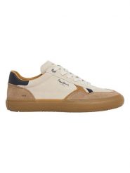 Pepe Jeans FOOTWEAR Skórzane sneakersy "Travis Retro" w kolorze kremowo-jasnobrązowym rozmiar: 41. Brązowe buty sportowe casual Pepe Jeans FOOTWEAR, bez wzorów, z jeansu, bez zapięcia. Za 127.35 zł.