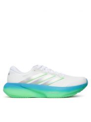 Adidas Buty do biegania Supernova Rise 3 JP8680 Biały. Białe buty do biegania Adidas, bez wzorów, z materiału, bez zapięcia, do biegania. Za 649.99 zł.