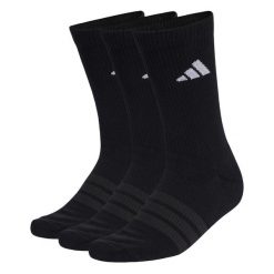 Skarpety Cushioned Sportswear Crew, 3 Pary W Opakowaniu. Czarne skarpety Adidas, bez wzorów. Za 59.95 zł.
