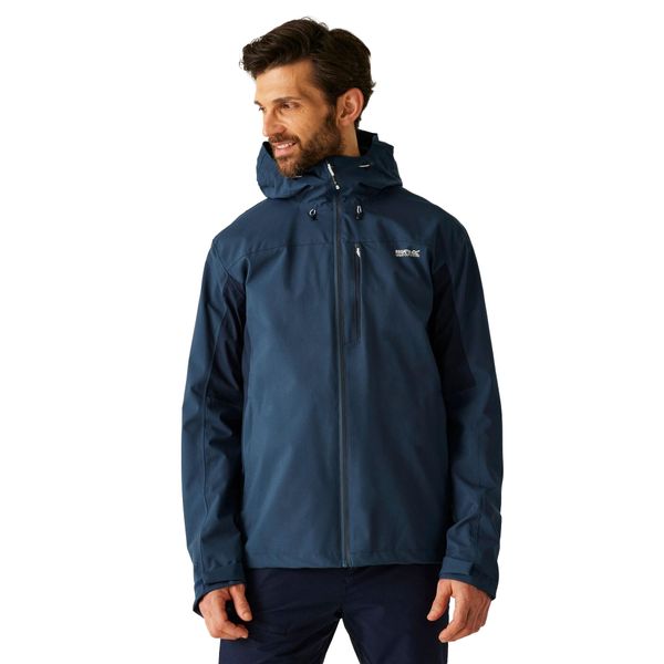 Męska Kurtka Wodoodporna Birchdale II. Niebieskie kurtki Regatta, m, bez wzorów, z materiału, z kapturem. Za 325.99 zł.