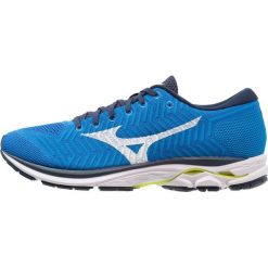 Mizuno WAVE RIDER Obuwie do biegania treningowe brilliant blue/white/safety yellow. Buty do biegania marki Mizuno. W wyprzedaży za 401.40 zł.