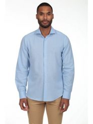 The Time of Bocha Koszula - Regular fit - w kolorze błękitnym rozmiar: XXL. Niebieskie koszule The Time of Bocha, xxl, bez wzorów, bez kołnierzyka, bez ramiączek. Za 152.99 zł.