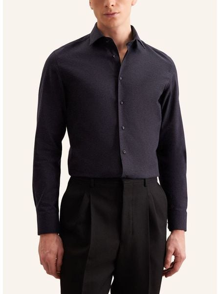 Seidensticker Koszula - Slim fit - w kolorze granatowym rozmiar: 40. Niebieskie koszule Seidensticker, bez wzorów, bez kołnierzyka, bez ramiączek. Za 129.95 zł.