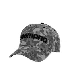 Czapka z daszkiem Shimano. Szare czapki z daszkiem Shimano, bez wzorów, z poliesteru. Za 122.50 zł.