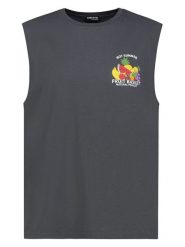 Sublevel Top w kolorze ciemnoszarym rozmiar: XL. Szare bezrękawniki Sublevel, xl, bez wzorów, z bawełny, bez kołnierzyka, bez ramiączek. Za 43.99 zł.