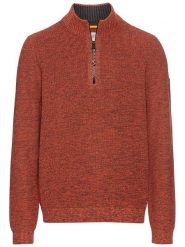 Camel Active Sweter w kolorze czerwonobrązowym rozmiar: M. Brązowe swetry nierozpinane Camel Active, m, bez wzorów, ze splotem, bez kołnierzyka, bez ramiączek. Za 182.72 zł.