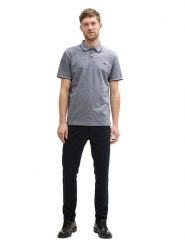 Tom Tailor Koszulka polo w kolorze szarym rozmiar: S. Szare koszulki polo Tom Tailor, s, bez wzorów, z bawełny, bez kołnierzyka, bez ramiączek. Za 52.67 zł.