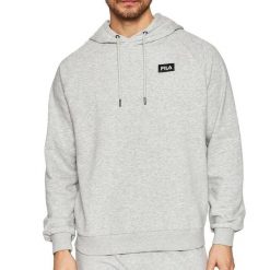 Bluza z kapturem Fila Belfort. Szare bluzy z kapturem Fila, l, bez wzorów, z bawełny, z kapturem. Za 261.10 zł.