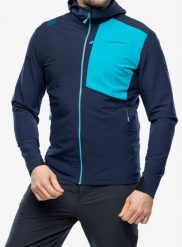 Kurtka softshell męska La Sportiva Descender Storm Jkt. Niebieskie kurtki La Sportiva, m, bez wzorów, z polaru, bez kaptura. Za 593.99 zł.