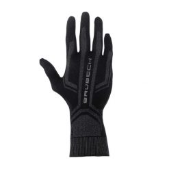 Rękawiczki termoaktywne do biegania unisex Brubeck. Czarne bielizna termoaktywna Brubeck, m, bez wzorów, z elastanu, bez ramiączek, do biegania. Za 60.99 zł.