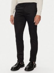 Calvin Klein Chinosy K10K113429 Czarny Slim Fit. Czarne eleganckie spodnie CALVIN KLEIN, m, z bawełny. Za 309.99 zł.