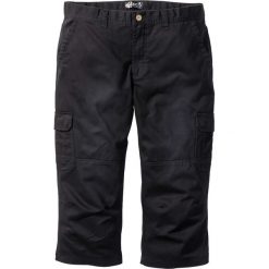Spodnie bojówki 3/4 bonprix czarny. Joggery i bojówki marki bonprix. Za 89.99 zł.