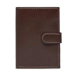 Duży Portfel Męski Semi Line. Brązowe portfele Semi-line, bez wzorów. Za 29.99 zł.