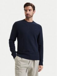 Calvin Klein Sweter LV04LF304G Granatowy Regular Fit. Niebieskie swetry rozpinane CALVIN KLEIN, l, bez wzorów, z bawełny, bez kołnierzyka, bez ramiączek. Za 449.99 zł.