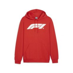 Męska bluza z kapturem w wyścigowym stylu F1 ESS PUMA Pop Red. Czerwone bluzy z kapturem Puma, l, bez wzorów, z dzianiny, z kapturem. Za 299.00 zł.