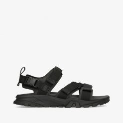 Sandały męskie TIMBERLAND Garrison Trail. Czarne sandały Timberland, z materiału, bez zapięcia. Za 349.99 zł.
