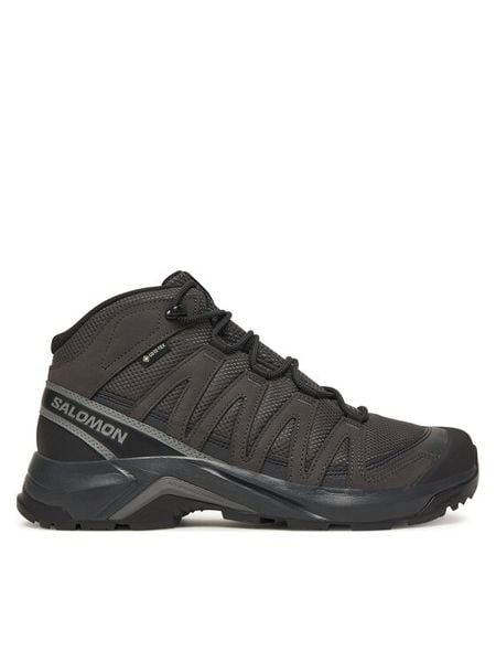 Salomon Trekkingi X-Adventure Recon Mid Gore-Tex L47809100 Szary. Szare buty trekkingowe Salomon, bez wzorów, z gore-texu, bez zapięcia. Za 659.99 zł.