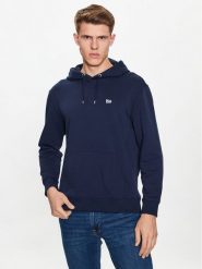Lee Bluza Plain L80YFW35 112333648 Granatowy Regular Fit. Niebieskie bluzy Lee, l, bez wzorów, z bawełny, bez kaptura. Za 179.99 zł.