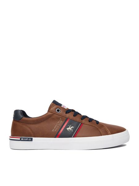 Beverly Hills Polo Club Sneakersy CEO-LUSITANO-01 Brązowy. Brązowe buty sportowe casual Beverly Hills Polo Club, bez wzorów, ze skóry, bez zapięcia. Za 179.99 zł.