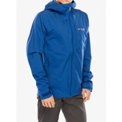 Kurtka przeciwdeszczowa męska Columbia Ampli-Dry II Shell. Niebieskie kurtki przeciwdeszczowe Columbia, m, bez wzorów, bez kaptura. Za 471.99 zł.