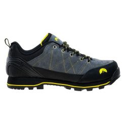 Buty trekkingowe męskie Elbrus Tilbur - szaro-żółte, Rozmiar buta 45. Szare buty trekkingowe ELBRUS, bez wzorów, z gumy, bez zapięcia. W wyprzedaży za 219.99 zł.
