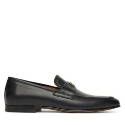 Półbuty Baldinini. Czarne eleganckie półbuty Baldinini, bez wzorów, bez obcasa, bez zapięcia. Za 1,249.00 zł.