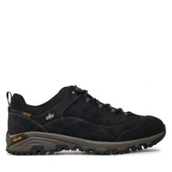 Trekkingi Lomer. Czarne buty trekkingowe LOMER, bez wzorów, bez zapięcia. Za 559.99 zł.
