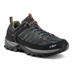 Buty trekkingowe męskie CMP Rigel Low Wp. Brązowe buty turystyczne CMP, bez wzorów, z materiału, bez zapięcia, outdoorowe. Za 399.99 zł.