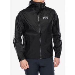 Kurtka przeciwdeszczowa męska Helly Hansen Loke Terra Jacket. Czarne kurtki Helly Hansen, m, bez wzorów, bez kaptura. Za 566.99 zł.