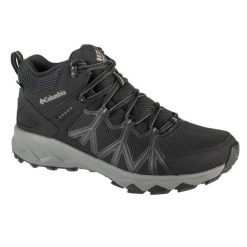 Buty trekkingowe męskie, Peakfreak II Mid Outdry. Czarne trekkingi Columbia, bez wzorów, z materiału, bez zapięcia. Za 449.99 zł.