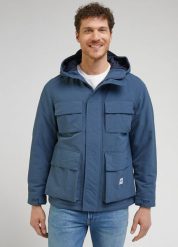 LEE UTILITY JACKET MĘSKA KURTKA ZIMOWA CIEPŁA DEEP WATERS 112341654 LM16045023. Kurtki Lee, na zimę, m, bez wzorów, bez kaptura. Za 359.99 zł.