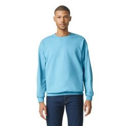 Bluza Polarowa Unisex Dla Dorosłych Softstyle Midweight. Fioletowe bluzy z kapturem GILDAN, m, bez wzorów, z bawełny, z kapturem. Za 74.99 zł.