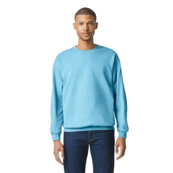 Bluza Polarowa Unisex Dla Dorosłych Softstyle Midweight. Fioletowe bluzy z kapturem GILDAN, m, bez wzorów, z bawełny, z kapturem. Za 74.99 zł.