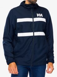 Kurtka przeciwwiatrowa męska Helly Hansen Salt Striped Windbreaker Jacket. Niebieskie kurtki Helly Hansen, l, bez wzorów, z materiału, z kapturem. Za 599.99 zł.