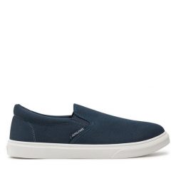Tenisówki Jack & Jones. Niebieskie trampki Jack & Jones, m, bez wzorów, bez zapięcia. Za 89.99 zł.