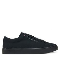 Tenisówki Tommy Hilfiger. Czarne trampki Tommy Hilfiger, m, bez wzorów, bez zapięcia. Za 229.99 zł.