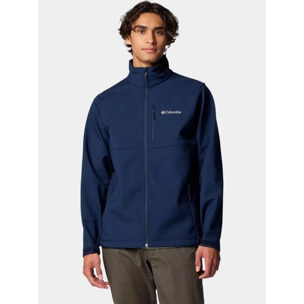 Kurtka Softshell Męska Columbia Ascender. Niebieskie kurtki Columbia, m, bez wzorów, z materiału, bez kaptura. W wyprzedaży za 364.65 zł.