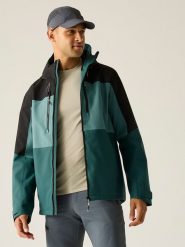 Regatta Kurtka przeciwdeszczowa "Maland II" w kolorze turkusowym rozmiar: L. Niebieskie kurtki outdoor i hardshell Regatta, l, bez wzorów, bez kaptura. Za 194.61 zł.