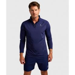 Koszulka z długim rękawem męska Performance. Niebieskie bluzy NORDICDOTS, m, bez wzorów, z elastanu, bez kaptura. Za 365.00 zł.