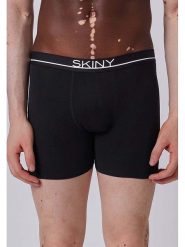 Skiny Bokserki w kolorze czarnym rozmiar: XXL. Czarne bokserki Skiny, xxl, bez wzorów. Za 57.47 zł.