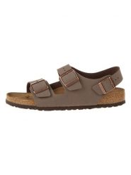 Birkenstock Sandały "Milano" w kolorze szarobrązowym rozmiar: 40. Brązowe sandały Birkenstock, z otwartym noskiem, bez zapięcia. Za 408.03 zł.