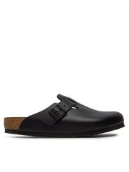 Birkenstock Klapki Boston 0060191 Czarny. Czarne klapki Birkenstock, ze skóry. Za 599.99 zł.